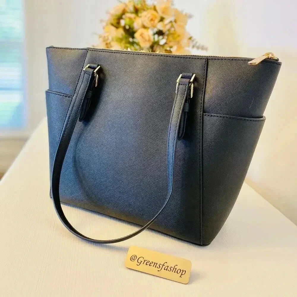 Michael Kors Charlotte Top Zip Tote shoulder bag black - Picture 4 of 10